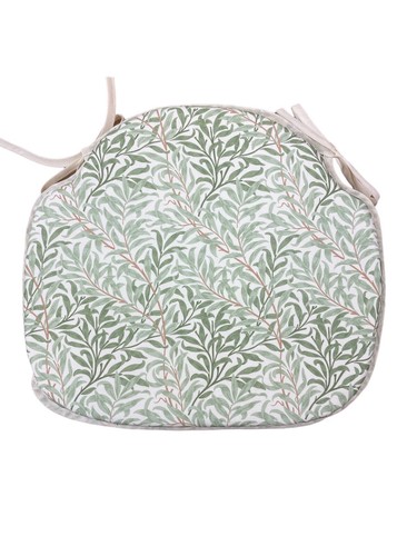 Willow Bough Sage 100% Cotton Large Spindle Back Tie-On Seat Pad. Kitchen/Dining - 第 1/5 張圖片