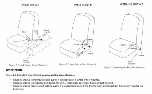 Front Seat Belt Kit to suit Holden Commodore VB VC VH VK VL Sedan or Wagon - AD - Picture 9 of 9