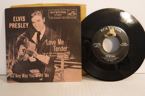 Elvis Presley, Love Me Tender / Anyway you want me, 1956 RCA Victor 47 ...