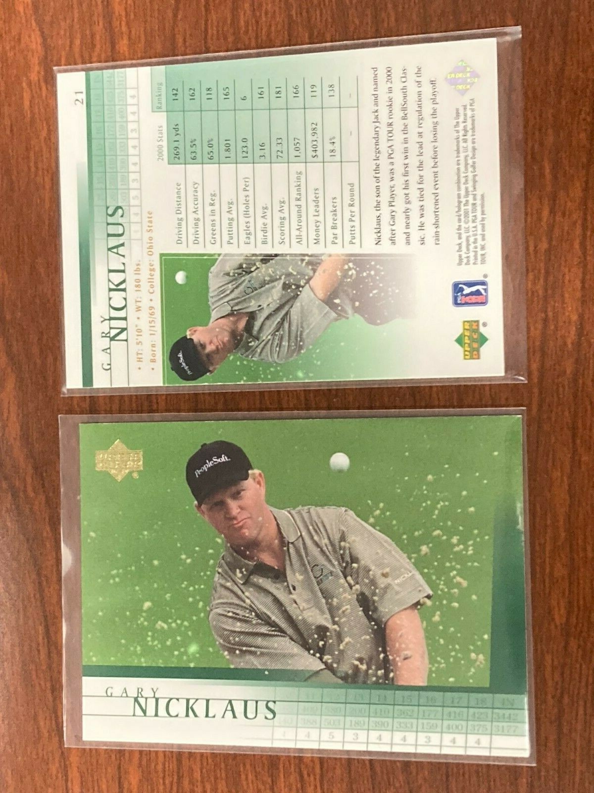 GARY NICKLAUS 2001 UPPER DECK CARD #21