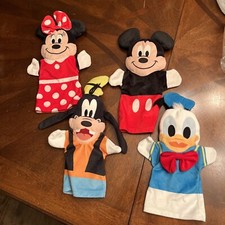 Melissa  Doug Puppets Disney Baby Mickey Mouse Minnie Goofy Donald Duck Plush