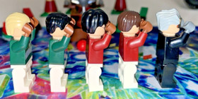 Lego 4737 Harry Potter Quidditch Match/No Box or Instructions