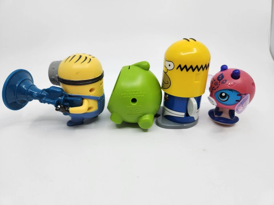Lote de 4 juguetes de comida para niños 2 McD 2 BK Zoobles La vaca Om Nom Simpsons mate Foto 4 de 4