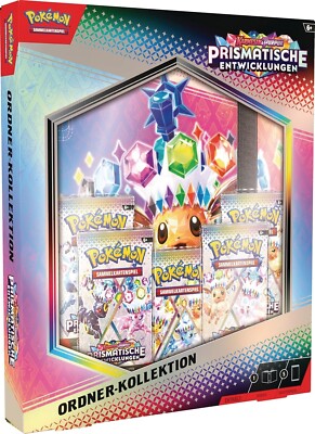 Pokemon Prismatic Evolutions Binder Collection GERMAN Prismatic NEW/ORIGINAL PACKAGING 