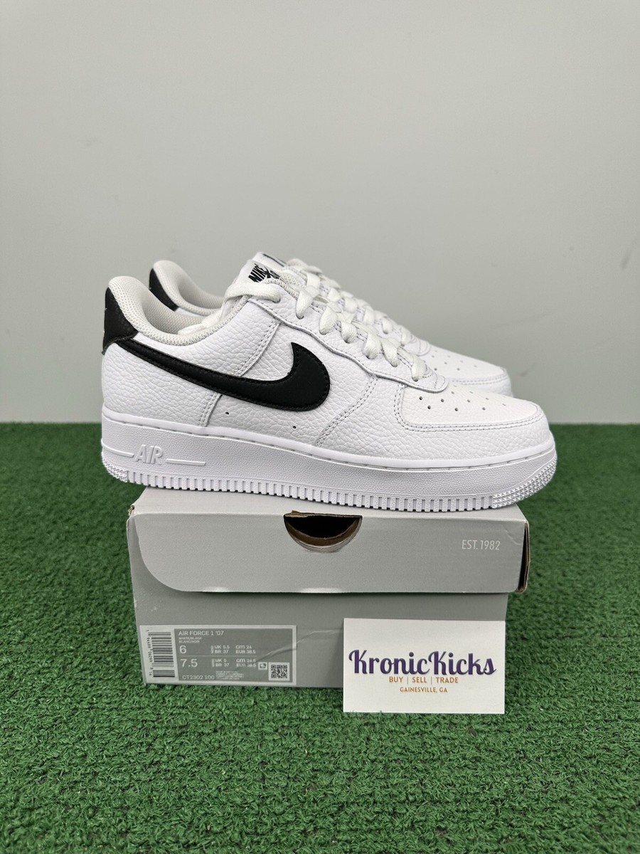 Size 6 - Nike Air Force 1 07 White Black CT2302-100 - Brand Size 6 - Nike Air Force 1 07 White Black CT2302-100 - Brand