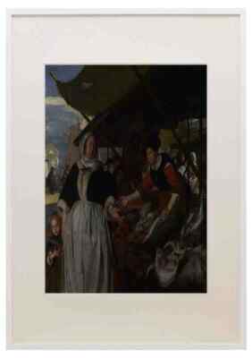 Emanuel De Witte Adriana Van Heusden And Daughter At The Fishmarket A3 A4 Frame