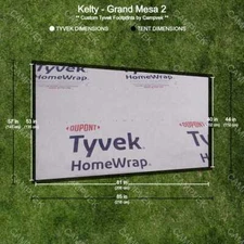 Tyvek Footprint for the Kelty Grand Mesa 2 Tent