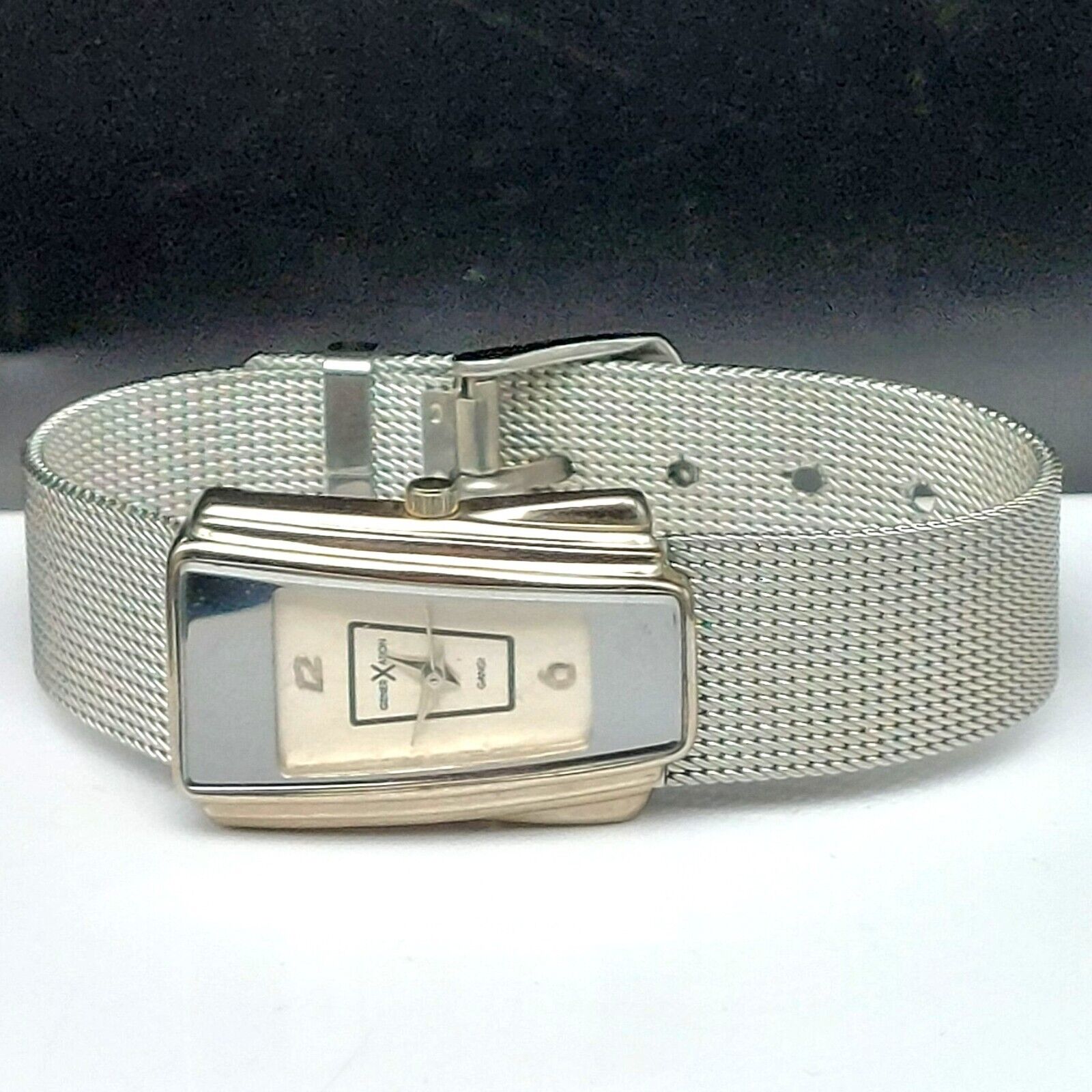 Generation X Rectangular Silver Tone Mesh Watch W… - image 4