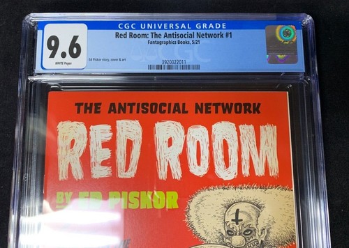 CGC Graded 9.6 Red Room: The Antisocial Network #1 Fantagraphics Books 5/21 - Picture 2 of 6