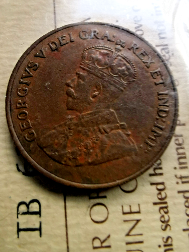 I.C.C.S. GRADED KING GEAORGE-V- 1922 KEY DATE CANADIAN SMALL CENT COIN-PENNY- - Picture 2 of 8