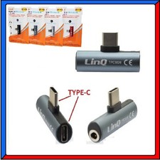 ADATTATORE CONVERTITORE DA USB TYPE C a JACK 3,5mm SUPPORTA MUSICA + RICARICA 