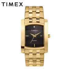 Timex TW2T60700 Men's Quartz Watch NEW Analog 33mm Case Gold Tone Band
