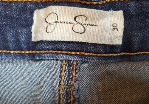 Jean Jessica Simpson Adored tiro alto ajustado elástico para mujer talla 30 x L28 ¡EXCELENTE ESTADO USADO! - Imagen 5 de 6