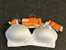 Warner's White Cloud 9 Bra Seriously Soft Wire-Free Size 34B NWT 38