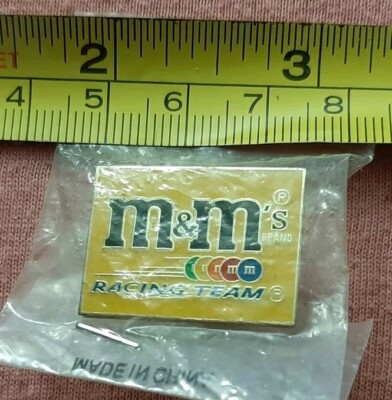 M&M's Racing Team Logo 2004 jacket lapel pin Mars Candy NASCAR