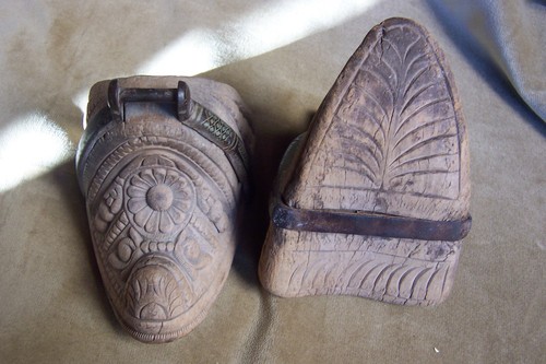 Antique Mexican / Chilean horse stirrups-wood and inlaid silver in iron - Picture 24 of 24
