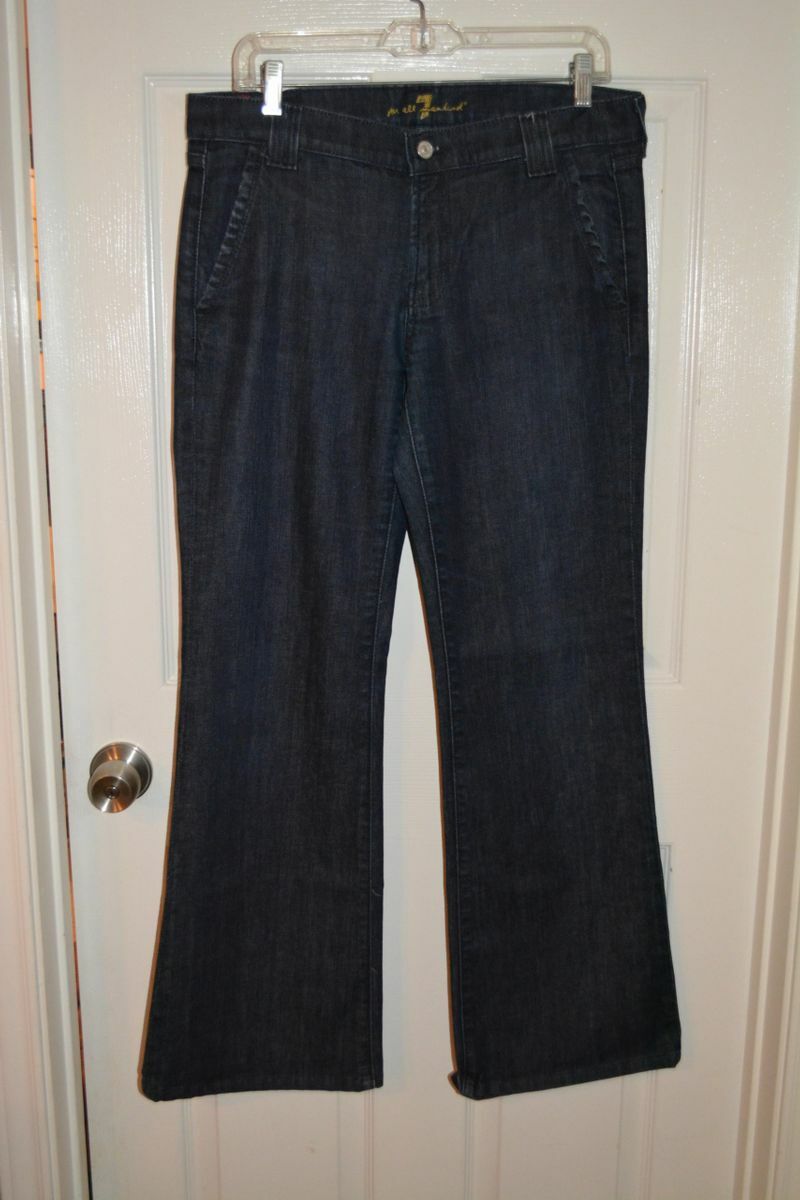 All Mankind Tweed Denim Jeans Size 