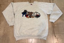 Vintage Texas Gray Crewneck Size XL USA Made Sweater Cowboy
