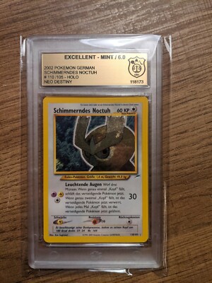 Schimmerndes Noctuh MINT #110/105 HOLO NEO DESTINY GSG Grading EXCELLENT