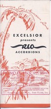 1930s? SALES AD BROCHURE EXCELSIOR RIO ACCORDIONS