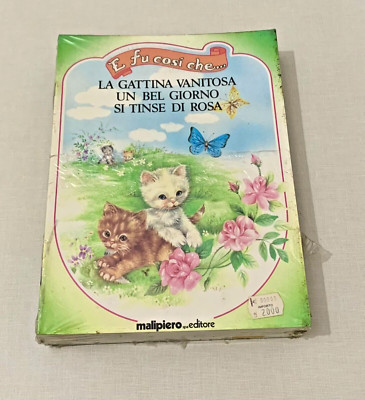 LOTTO DI 32 FIABE  VINTAGE,E FU COSI' CHE,MALIPIERO ED.,BLISTERATE DA MAGAZZINO