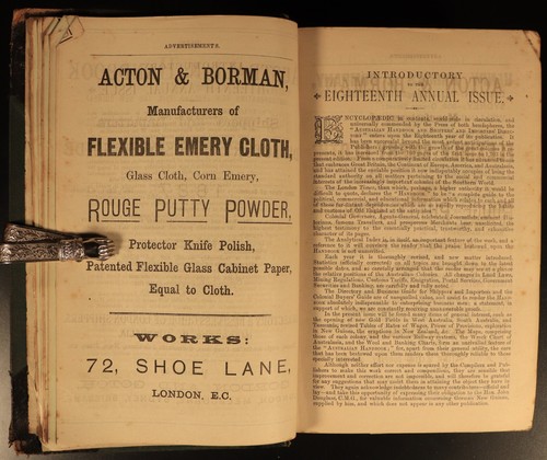 1887 Australian Handbook Directory Business Guide Colonial History Book Maps - Picture 5 of 20