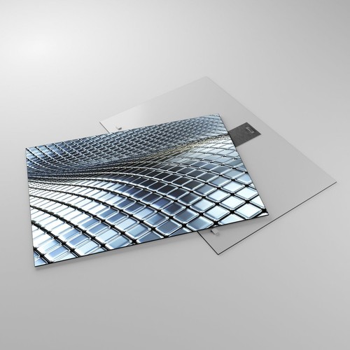 Cuadro Sobre Vidrio 70x50cm Cuadros Pared Metal estera cromo aluminio Wall Art - Imagen 2 de 10