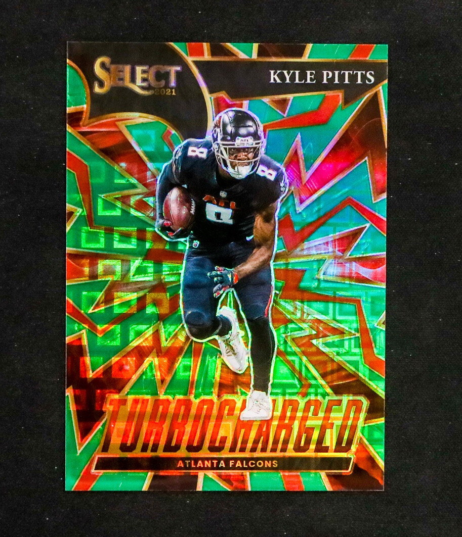 2021 Panini Select - Kyle Pitts - Rookie Turbocharged Green Prizm SSP /5