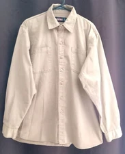Jesse James Mens Size Large Button Up Long Sleeve Shirt Industrial Workwear