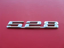 96 97 98 99 00 01 02 03 BMW 528 REAR CHROME EMBLEM LOGO BADGE SIGN USED B11743