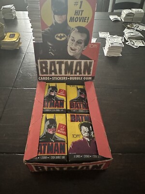 1989 Topps Batman Trading Cards 1st Series Wax Pack