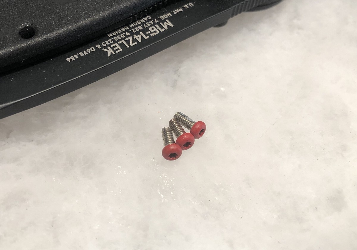 Red Stainless Steel T6 Torx Screw For CRKT M16-14ZLEK Knife Pocket