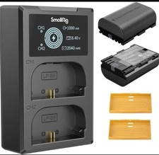SmallRig LP-E6NH Dual Battery Charger Fast Charging for Canon R5 R6 R7 5D 6D 7D