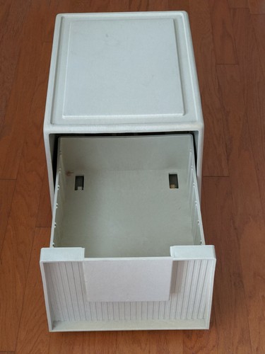 Vintage Staco Tuf-File Dossier Rangement Armoire Kaki W/Diviseur - Photo 2 sur 7