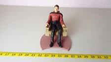 Star Trek TNG 7-inch Riker Figure & Command Chair Diamond Select DST 2007 Used