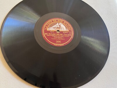 QUEL BEAU OUR POUR MOI (What a Beautiful Day for Me) JEAN SABLON 78 Record
