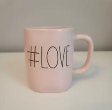 Rae Dunn Artisan Collection by Magenta #LOVE Pink Mug Coffee Tea