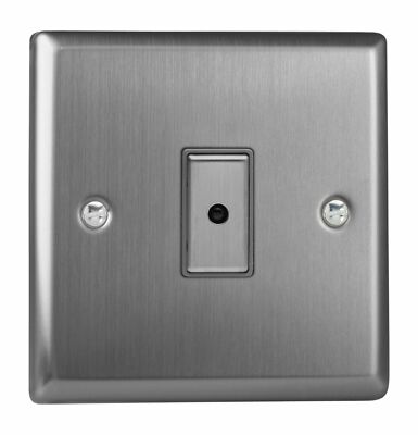 Varilight JTE101 gebürsteter Stahl 1 Gang Fernbedienung/Touch Master LED Dimmer 0-100W