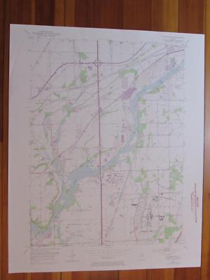 Channahon Illinois 1974 Original Vintage USGS Topo Map | eBay
