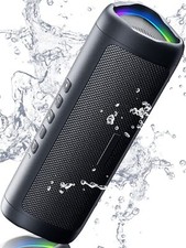 Portable Bluetooth Speaker, HD Sound, IPX5 Waterproof, 20H Playtime, TWS Pairing