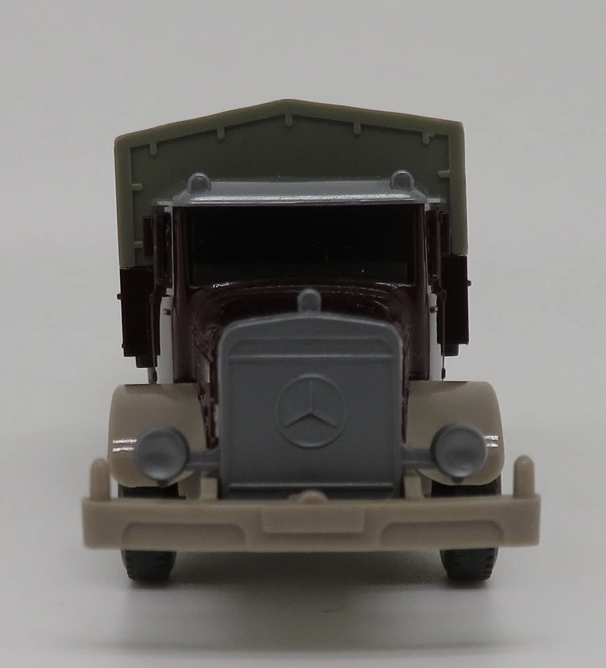 Micro WIKING Ho 1/87 Camion Mercedes MB Lkw L10000 Marrone Scuro #20843 No. Box - Immagine 2 di 4
