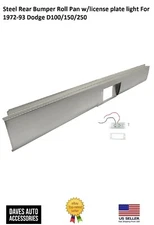 Rear Roll Pan Bumper With License Plate Light Fits 72-1993 Dodge D100/150 New