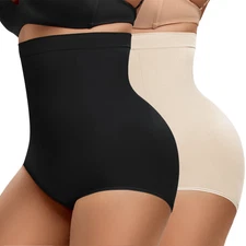 Women Hi-Waist Panties Tummy Control Shorts Slimming Back Smooth Underwear Firm