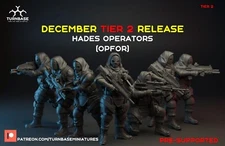 Turnbase Miniatures Modern Hades Operators Opfor Team Set Zona Alfa Spectre 28mm