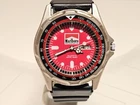VINTAGE RARE GRAY PVD ADVERTISING OF CIGARETTES "MARLBORO"MEN'S QUARTZ WATCH