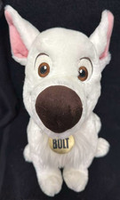 Barley used Disney Store Bolt Plush Dog   White Puppy   Authentic Disney   12  