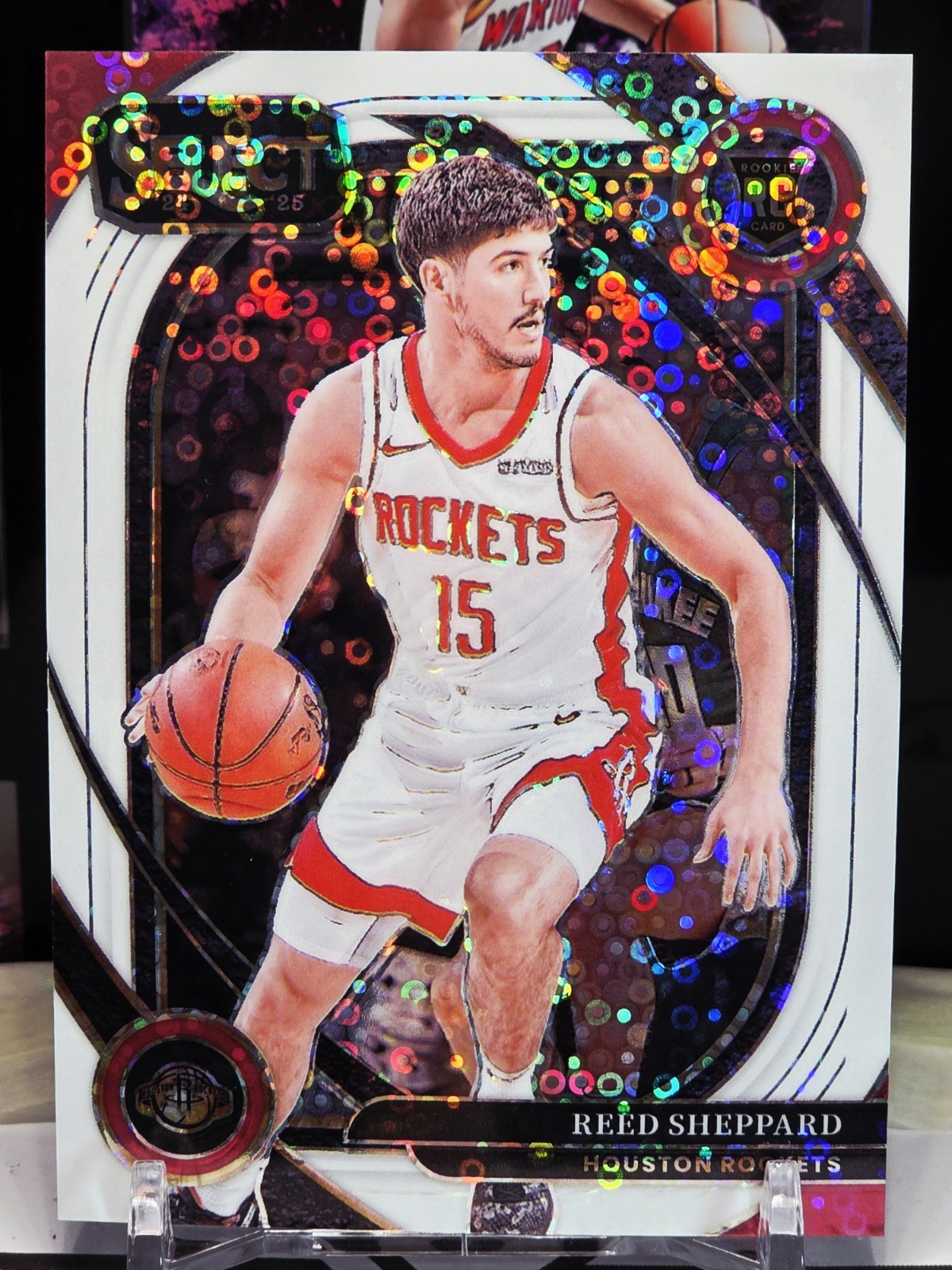 2024-25 Select NBA REED SHEPPARD Rookie Courtside Disco White #75/75