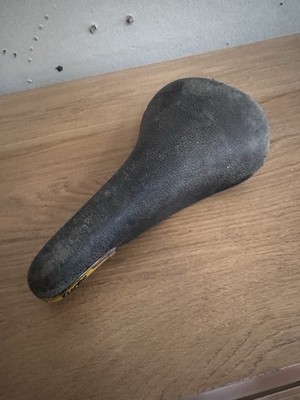 Vintage schwarzer Selle Italia Turbo Super Sattel - gebraucht 1985