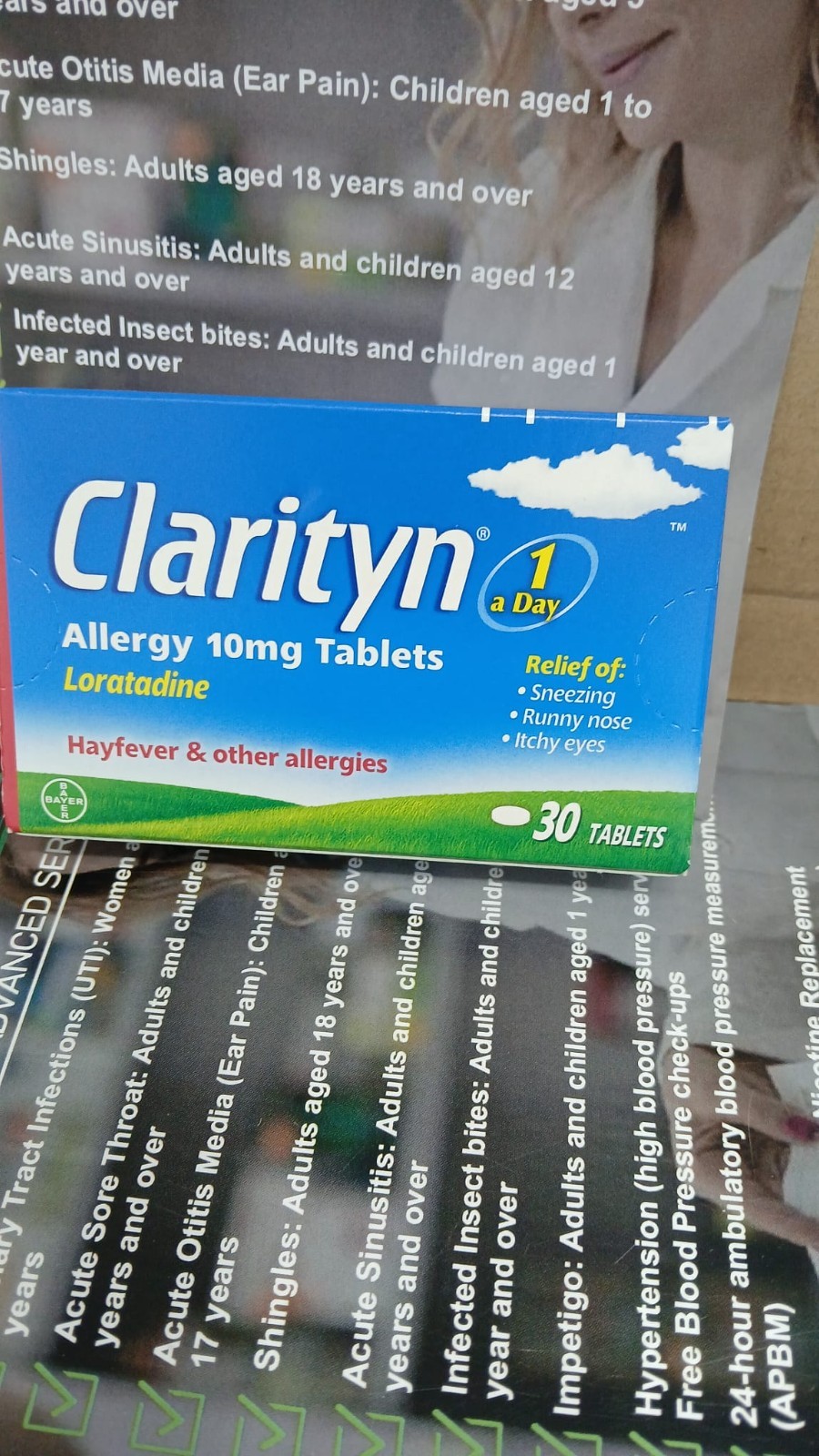 Clarityn Allergy Relief Tablets 10mg x30 | Hayfever | Fast Acting Loratadine