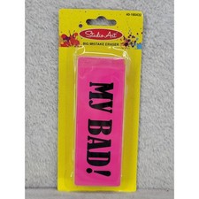 Studio Art Big Mistake Eraser My Bad Pink Nov...
